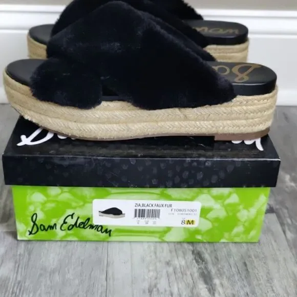 Sam Edelman Zia faux fur slides - Picture 4 of 7